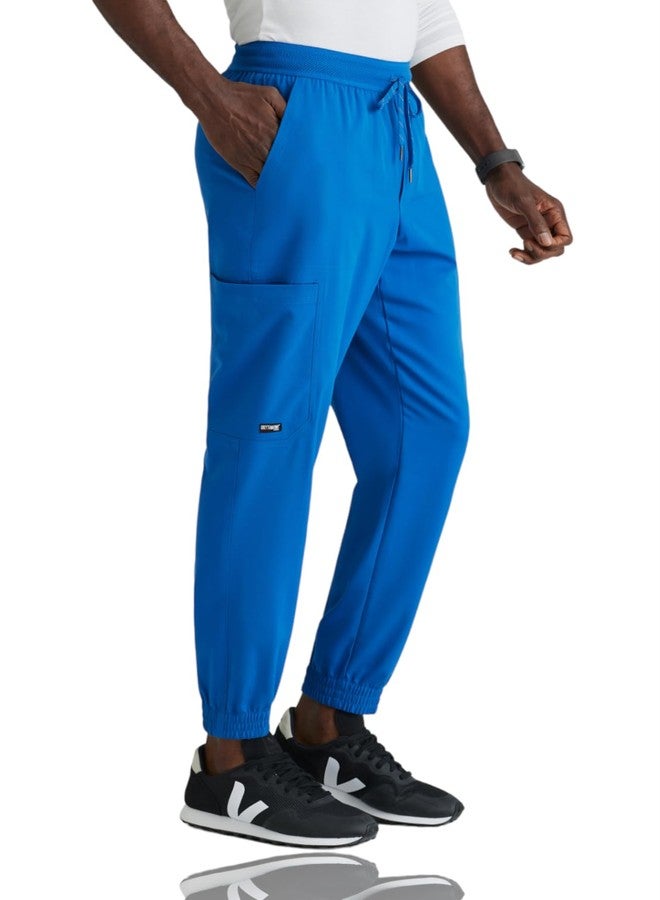 BARCO Grey's Anatomy Spandex Stretch Direct - Striker Scrub Jogger for Men Medium Short New Royal - Image 3